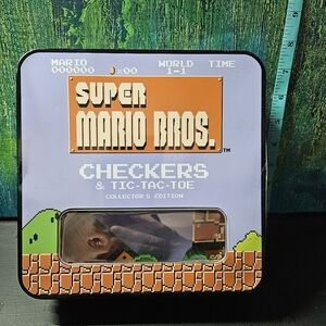 Nintendo Super Mario Bros. Checkers & Tic-Tac-Toe